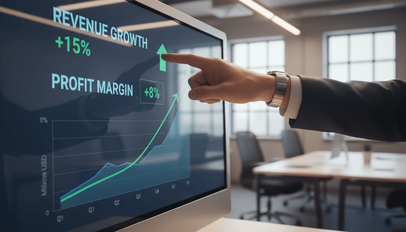 Detalle de análisis de métricas financieras y crecimiento